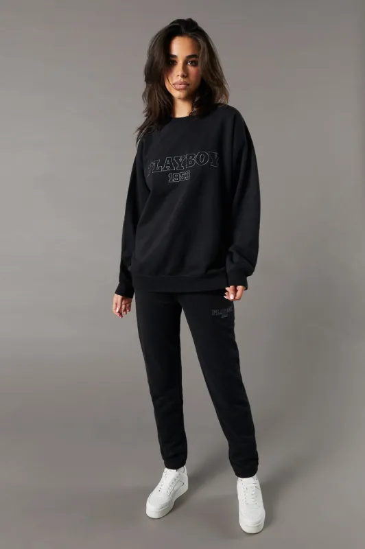 Playboy Embroidered Fleece Jogger sold by Urban Planet