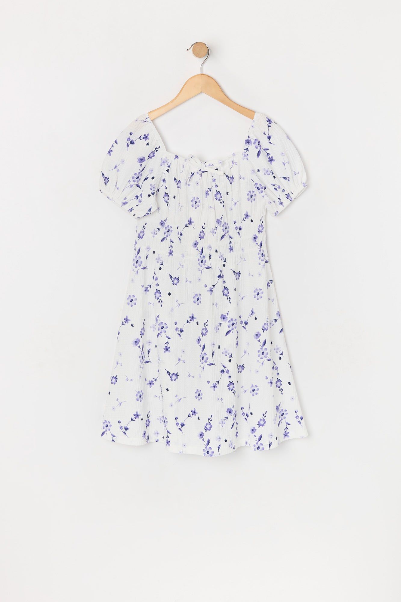 Girls White Floral Milkmaid Dress sold by Urban Planet product image thumbnail 2