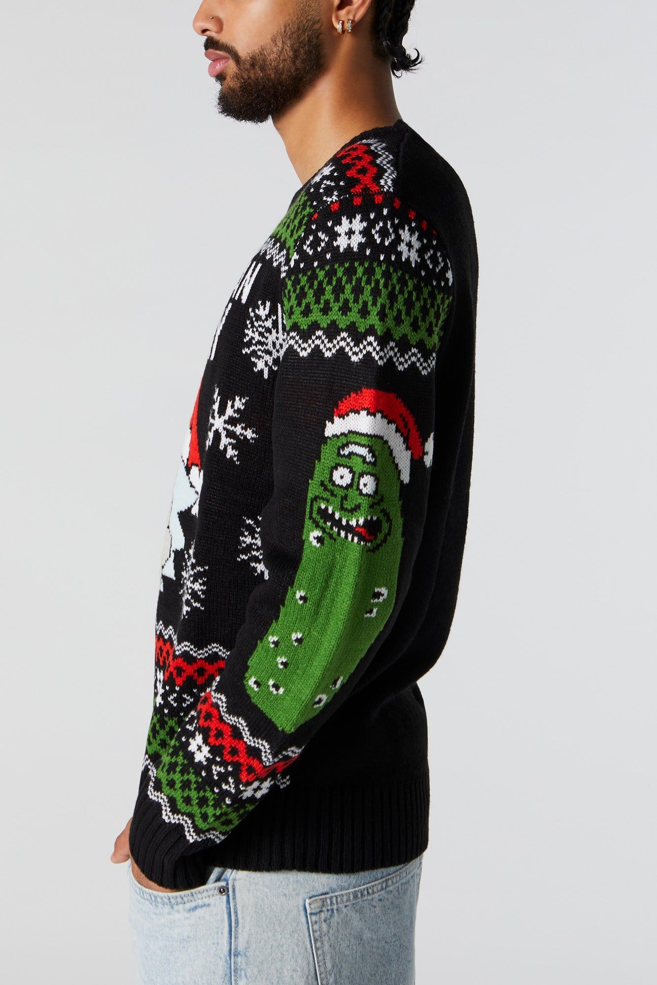 Chandail de Noël en tricot à imprimé Rick and Morty sold by Urban Planet product image thumbnail 5