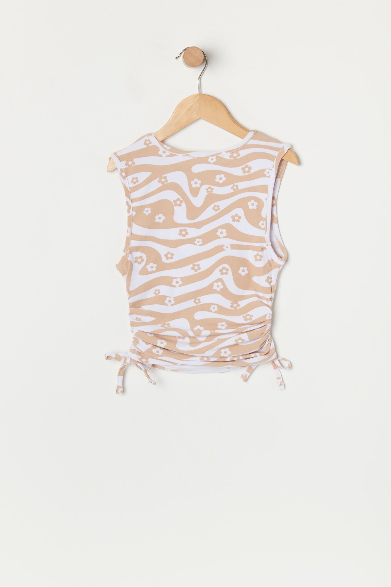 Girls Flower Print Side Cinched Tank Top sold by Urban Planet product image thumbnail 2