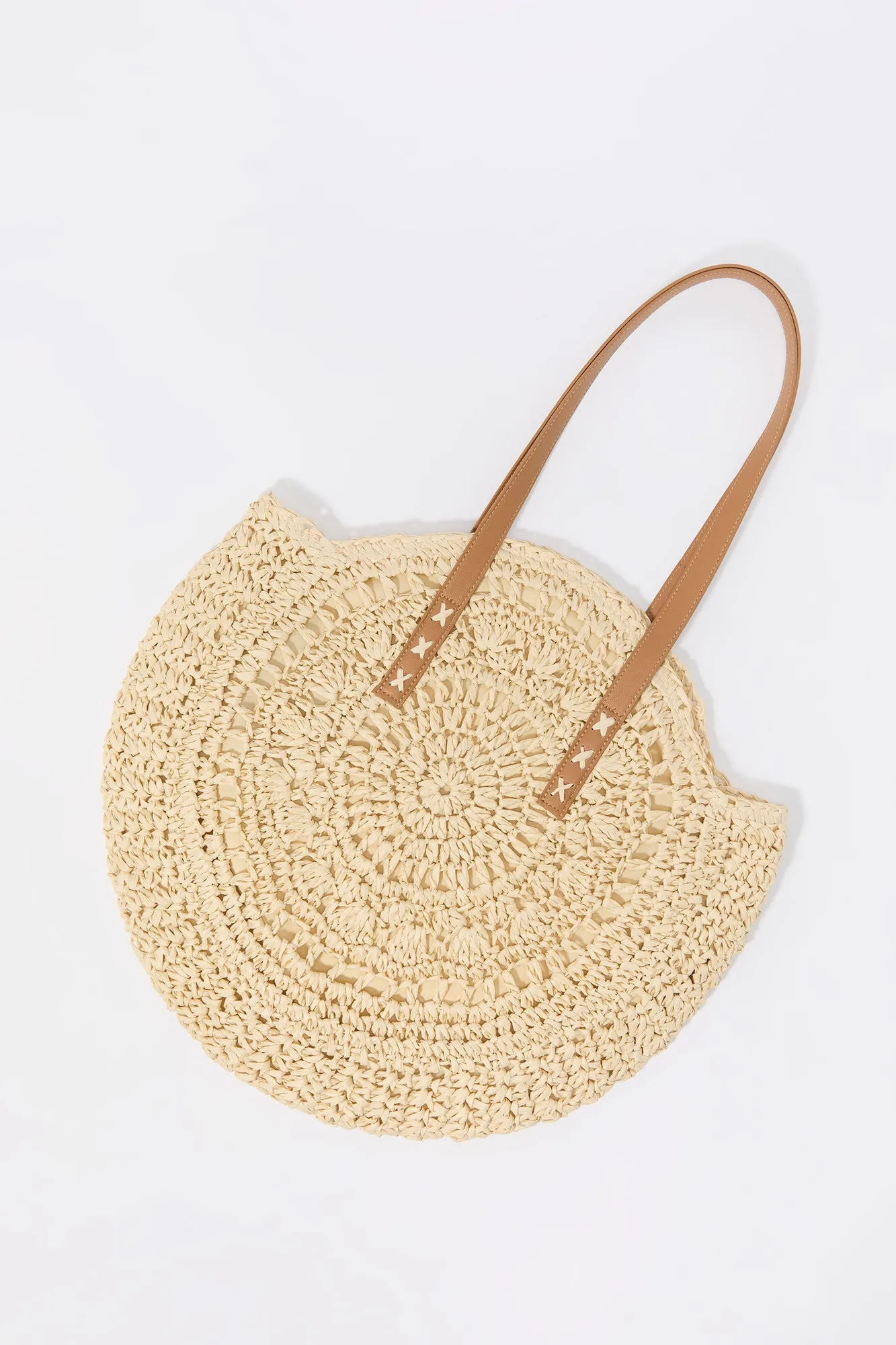 Round Raffia Bag sold by Urban Planet product image thumbnail 3