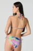 Multicolour Beaded Drawstring Bikini Top sold by Urban Planet