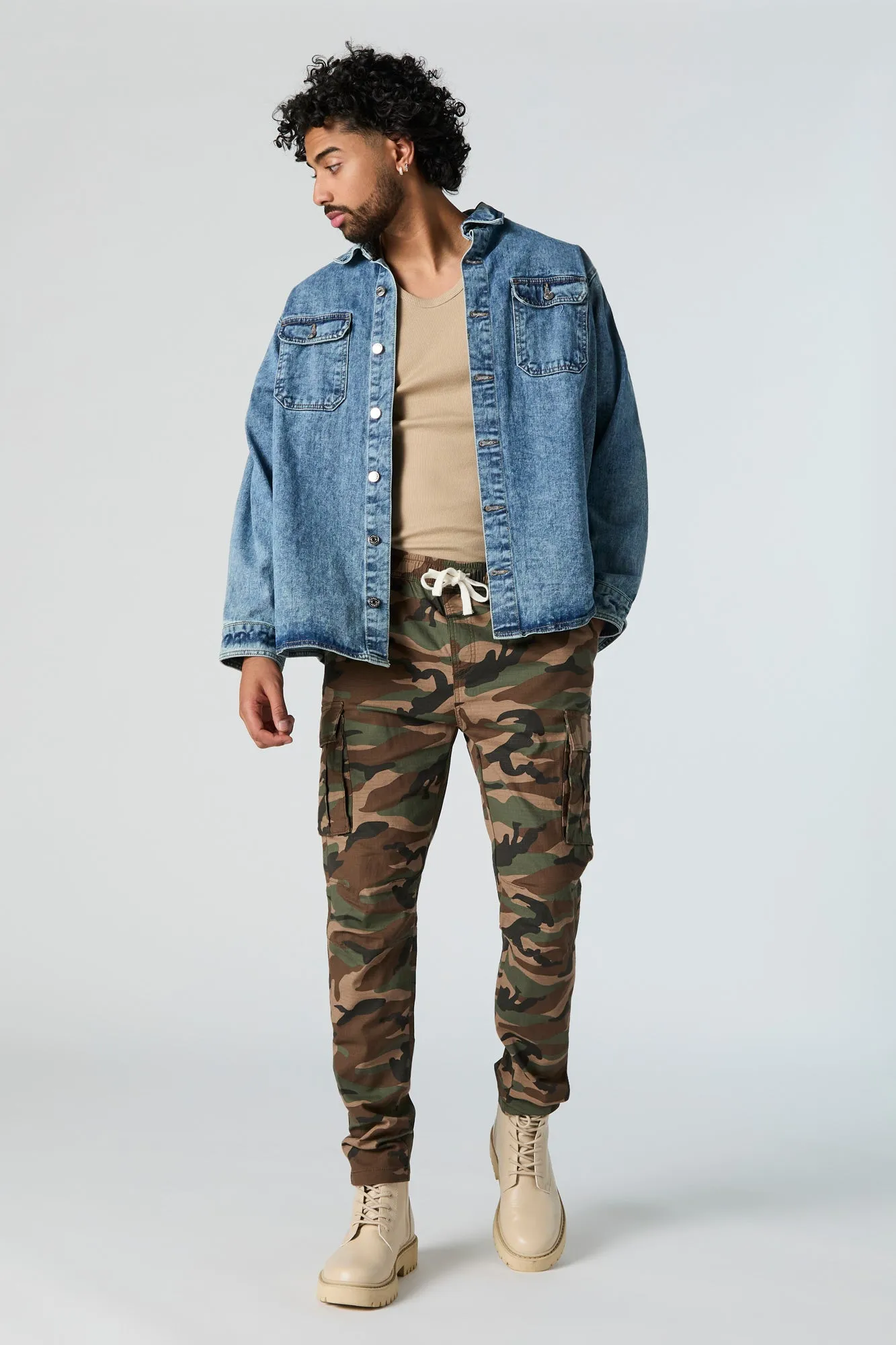 Camo Ripstop Cargo Pant sold by Urban Planet product image thumbnail 2