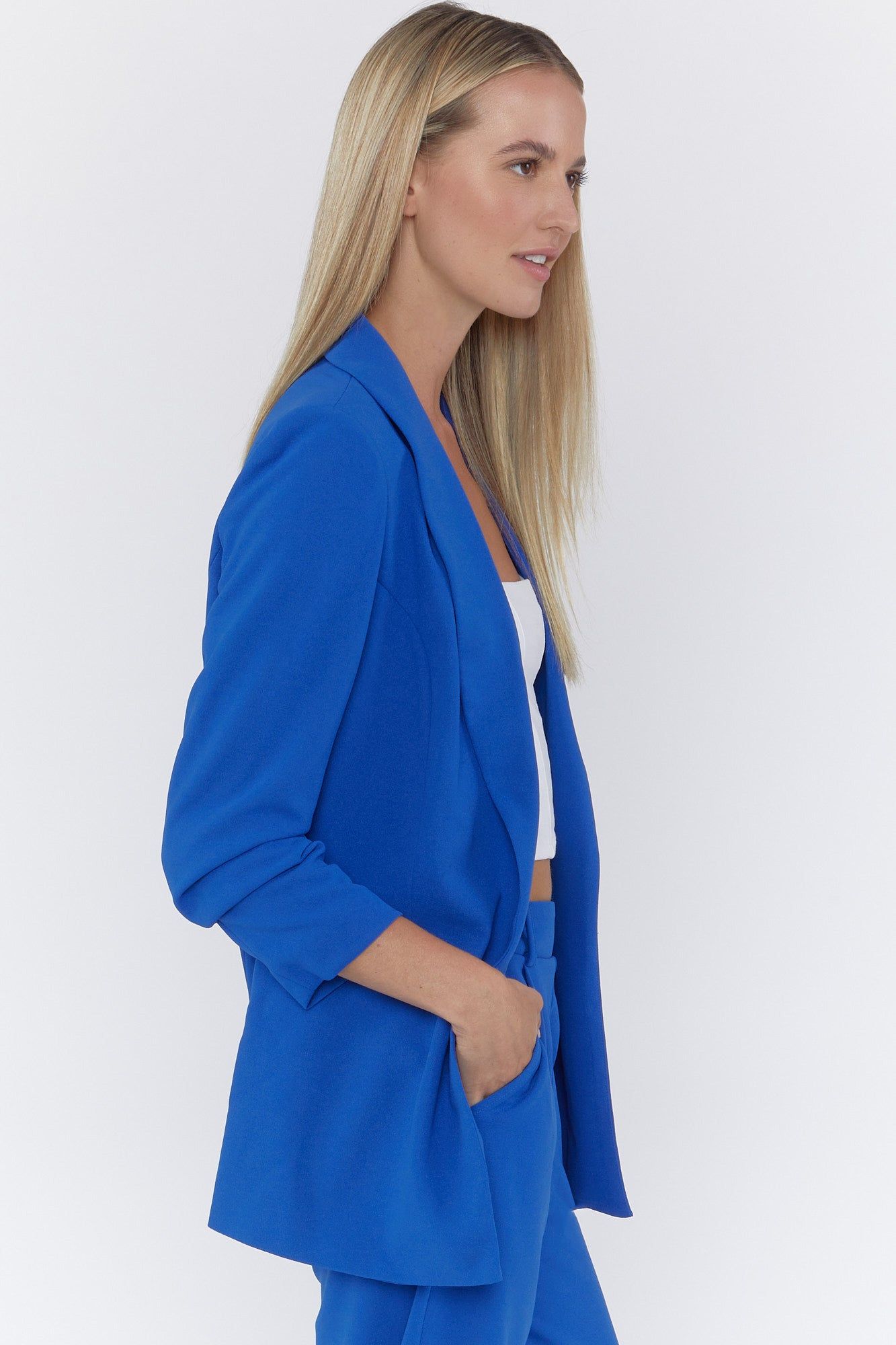 Ruched Sleeve Blazer sold by Urban Planet product image thumbnail 3