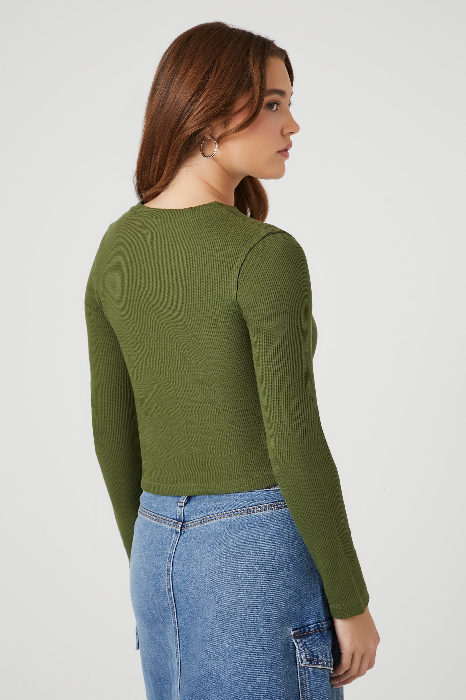 Haut côtelé à manches longues avec imprimé 89 sold by Urban Planet product image thumbnail 2