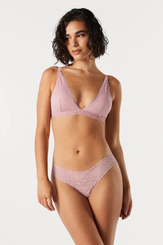 Floral Lace V-Neck Bralette sold by Urban Planet