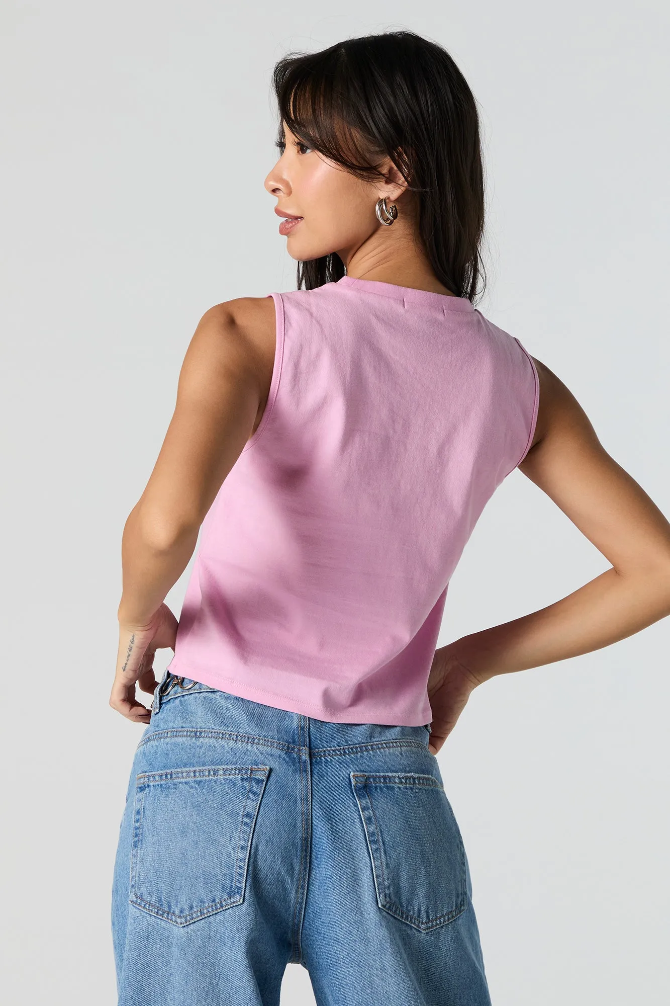 Cherry Crush Embroidered Tank sold by Urban Planet product image thumbnail 4