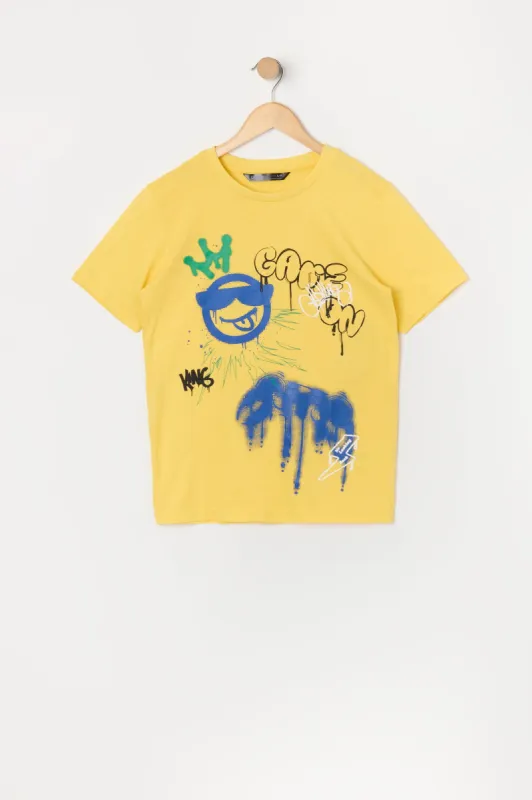 Boys Game on Graffiti Graphic T-Shirt sold by Urban Planet