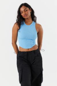 Seamless Ribbed Curved Hem Tank sold by Urban Planet