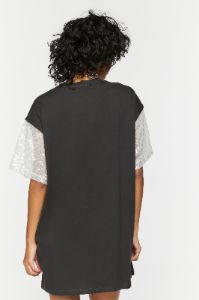Robe t-shirt imprimé avec franges perlées sold by Urban Planet