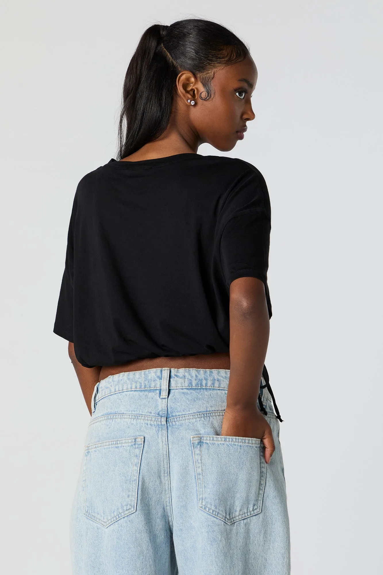 Haut surdimensionné court avec attaches latérales sold by Urban Planet product image thumbnail 5