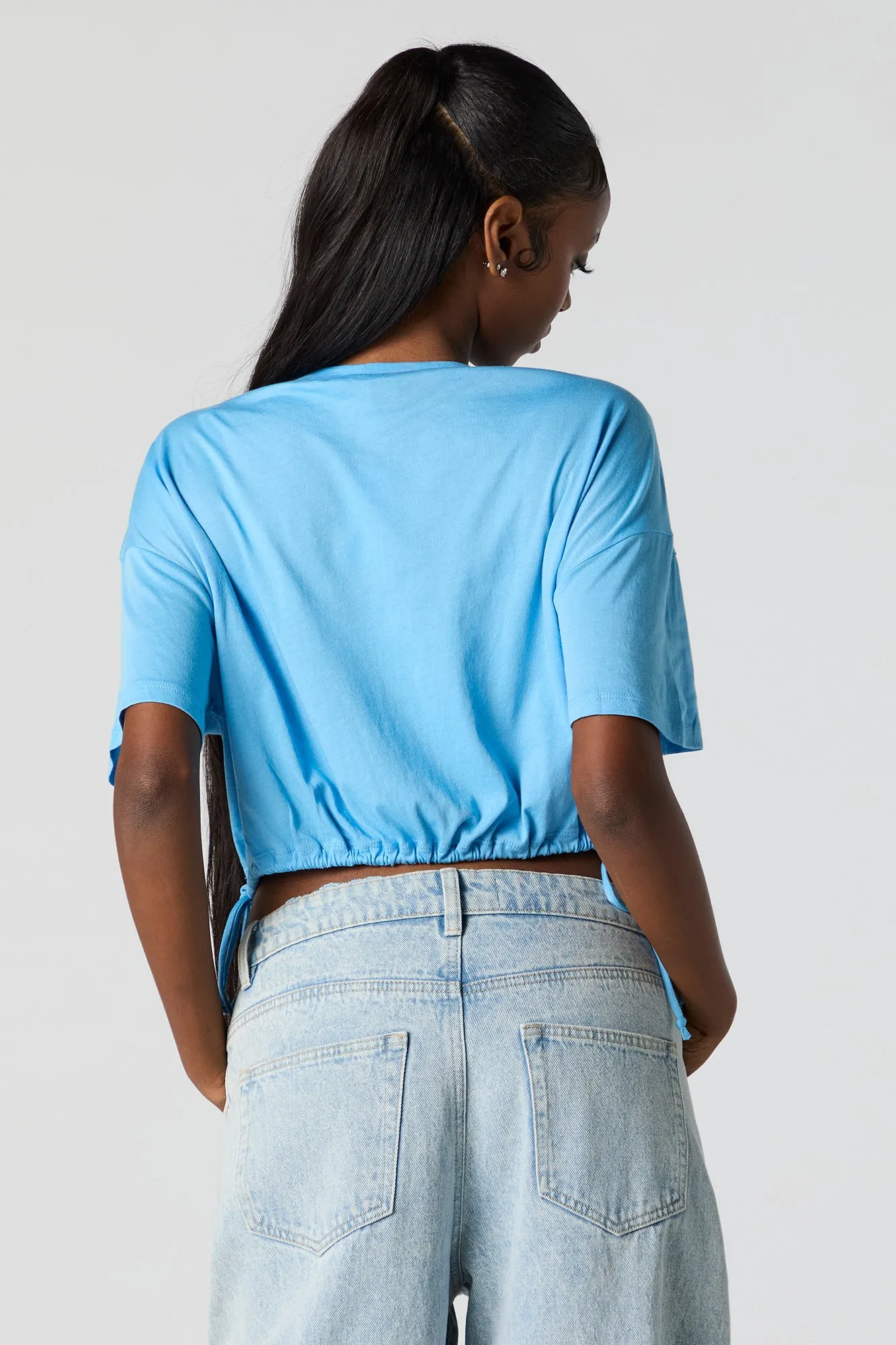 Haut surdimensionné court avec attaches latérales sold by Urban Planet product image thumbnail 2