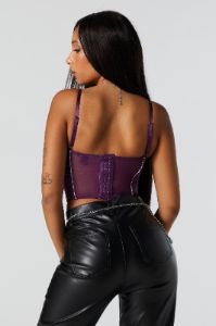 Corset en filet avec liséré de pierres du Rhin sold by Urban Planet