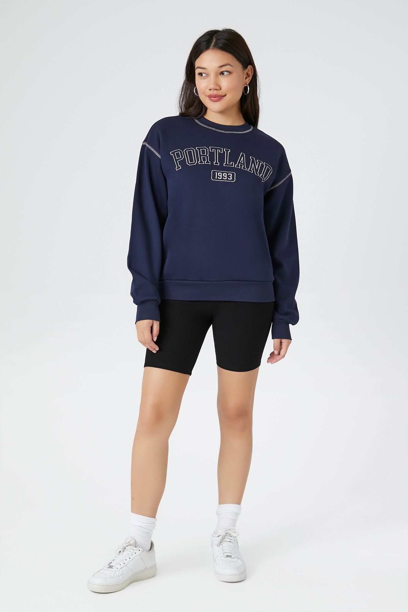 Haut à capuchon en molleton avec imprimé Portland sold by Urban Planet product image thumbnail 4