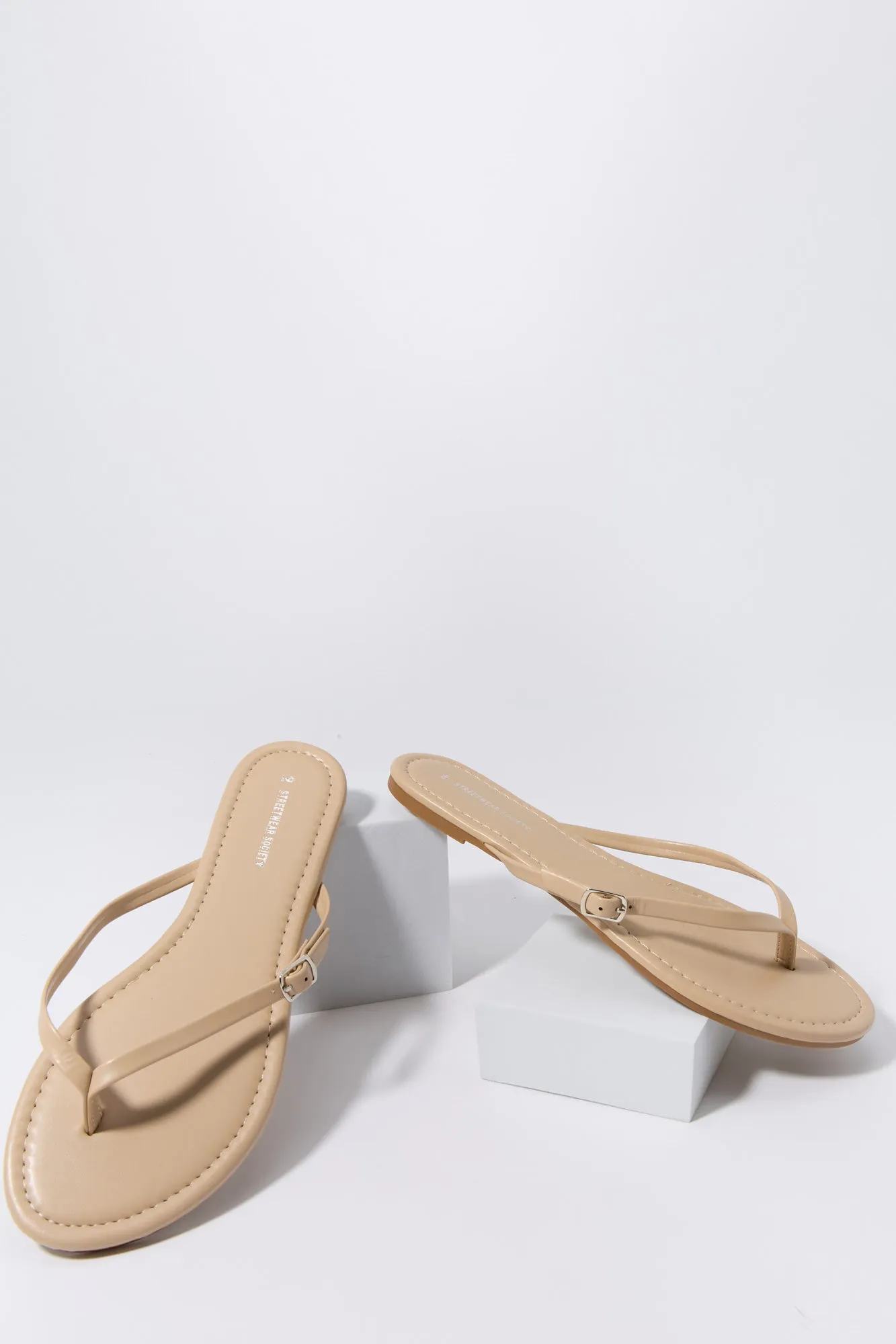 Faux-Leather Flip Flop sold by Urban Planet