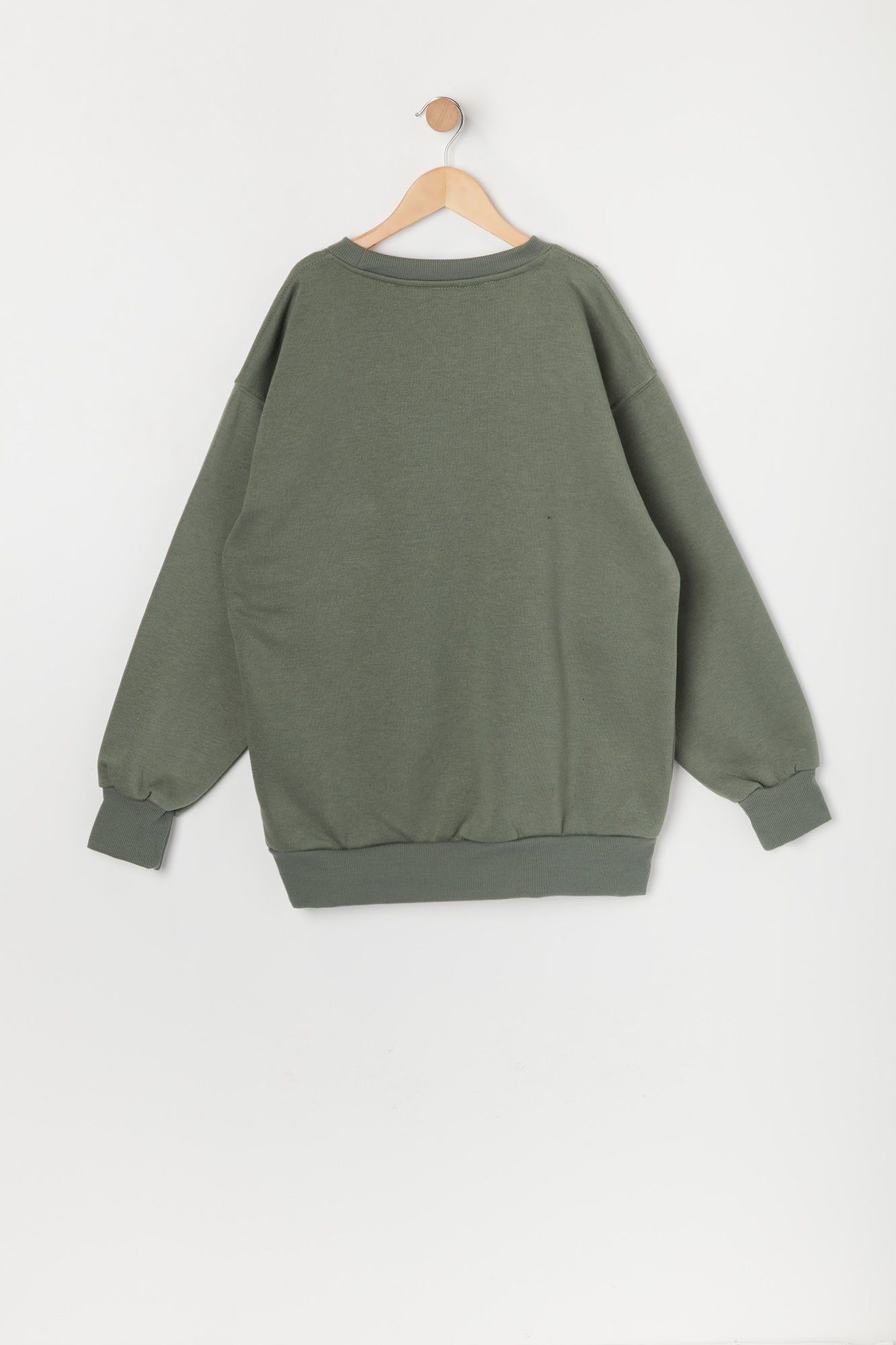 Girls Oversized California Sherpa Embroidered Sweatshirt sold by Urban Planet product image thumbnail 2