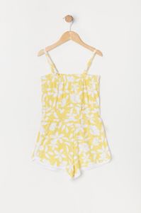 Combi-short fleuri avec ourlet arrondi pour fille sold by Urban Planet