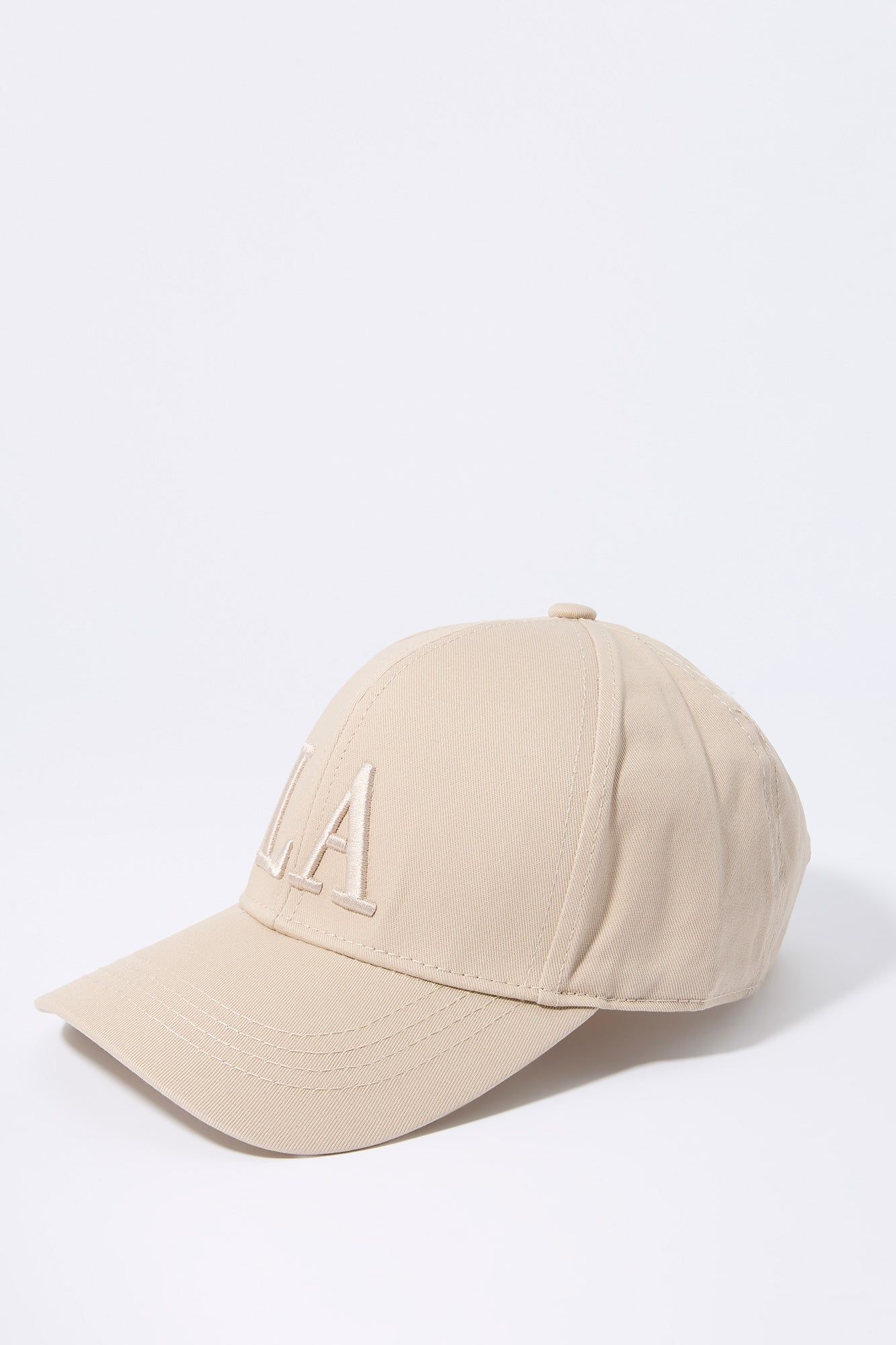 Beige LA Embroidered Baseball Hat sold by Urban Planet product image thumbnail 2