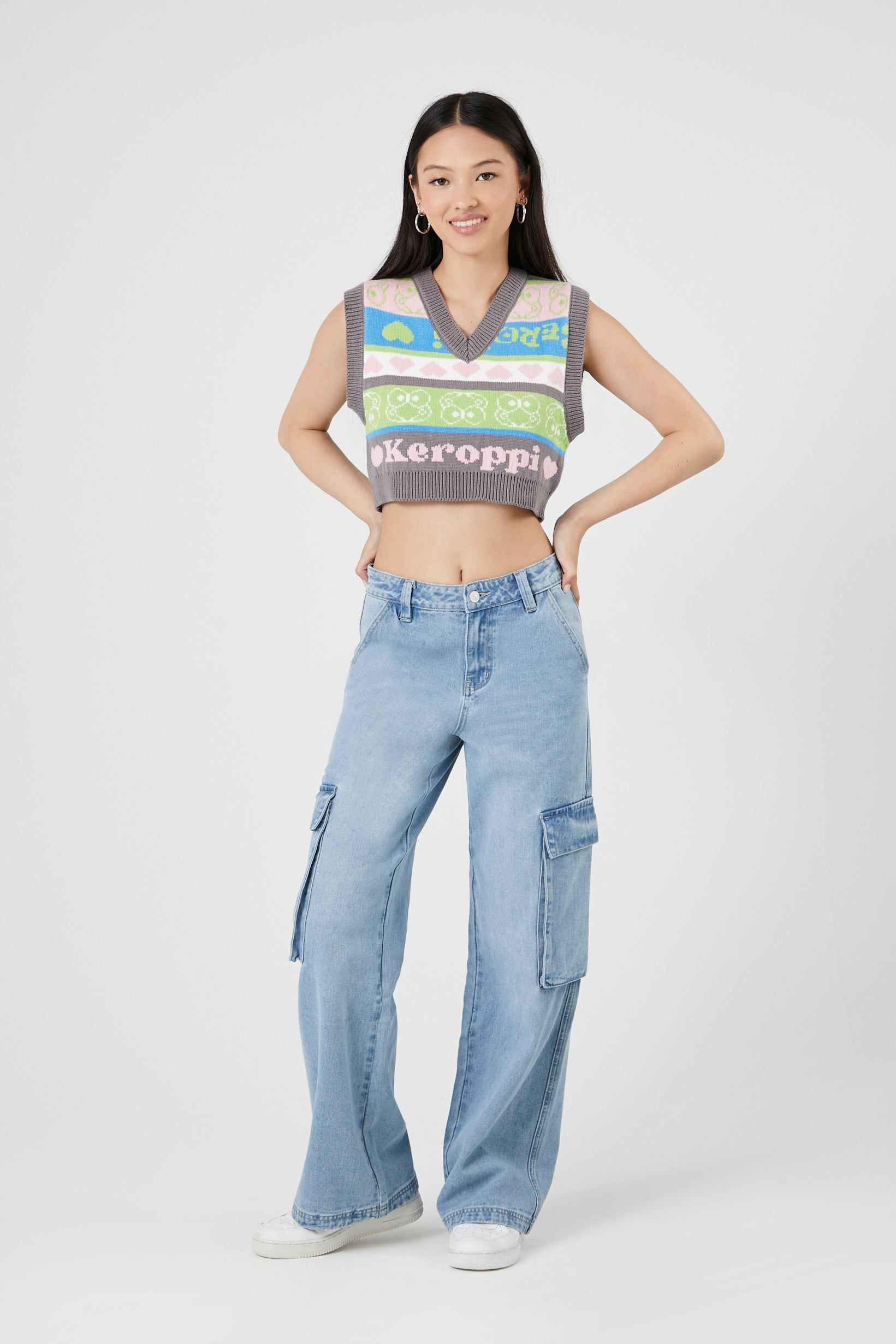 Jean cargo à jambe large sold by Urban Planet