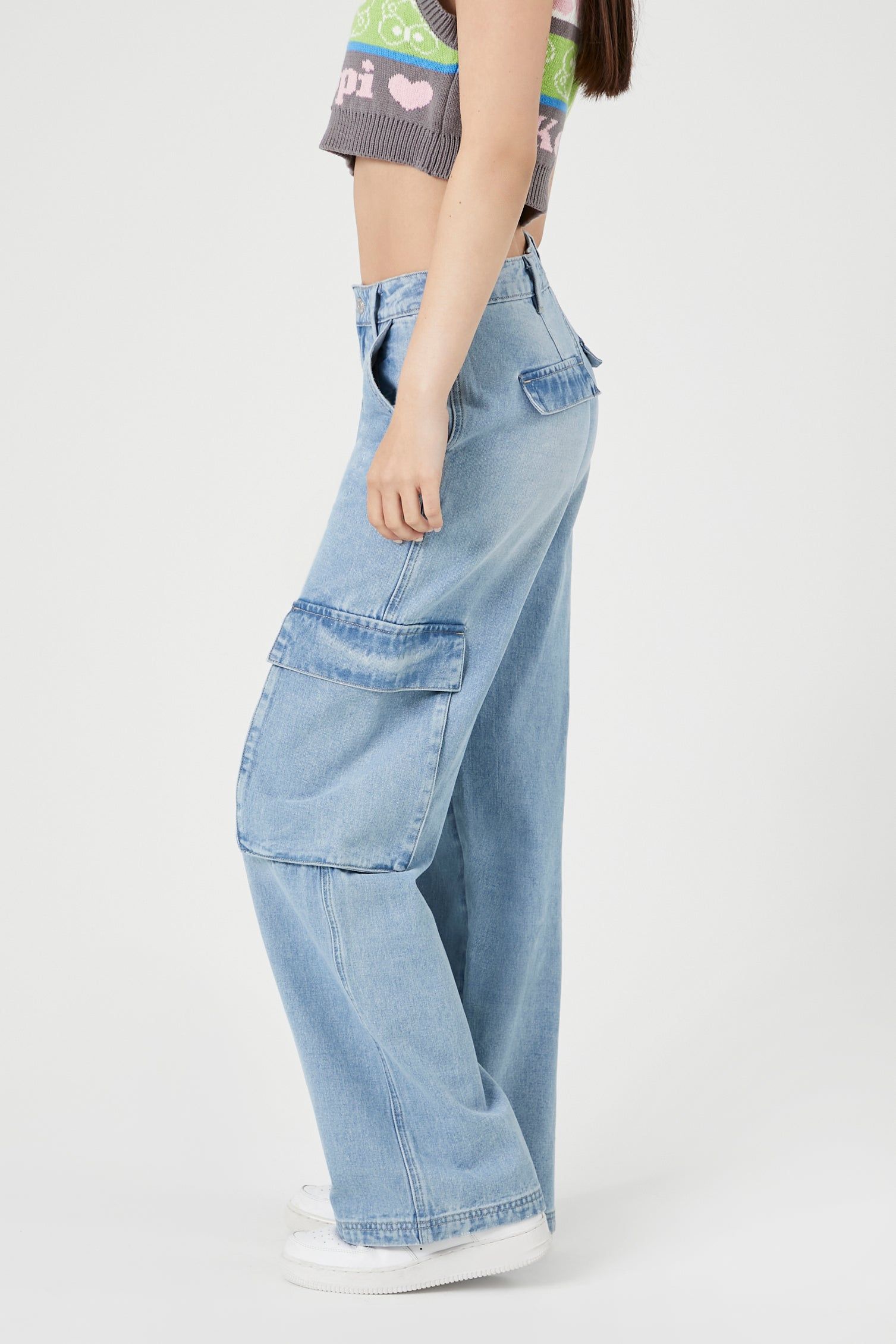 Jean cargo à jambe large sold by Urban Planet product image thumbnail 4