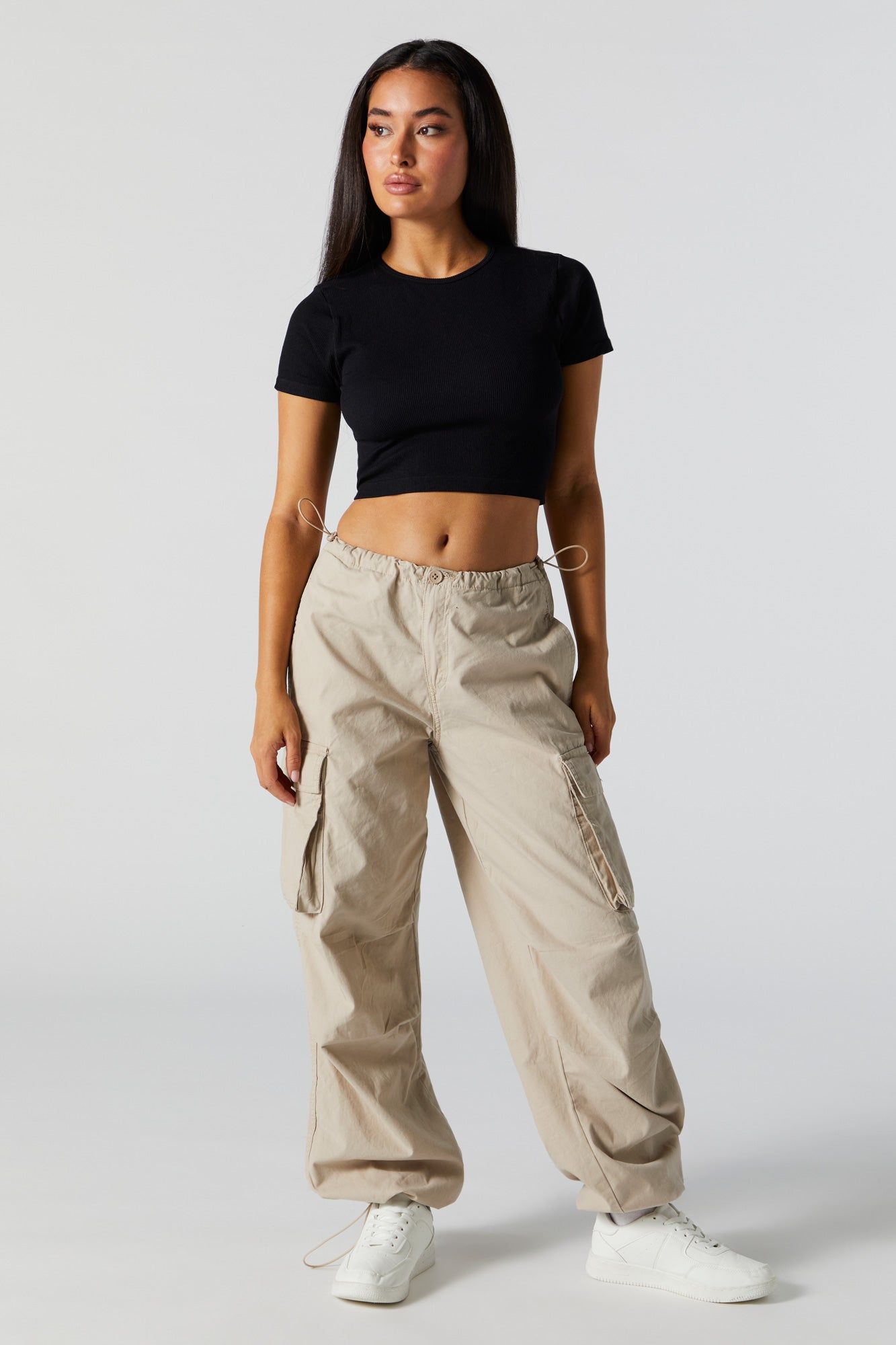 Seamless Ribbed Cropped T-Shirt sold by Urban Planet product image thumbnail 3