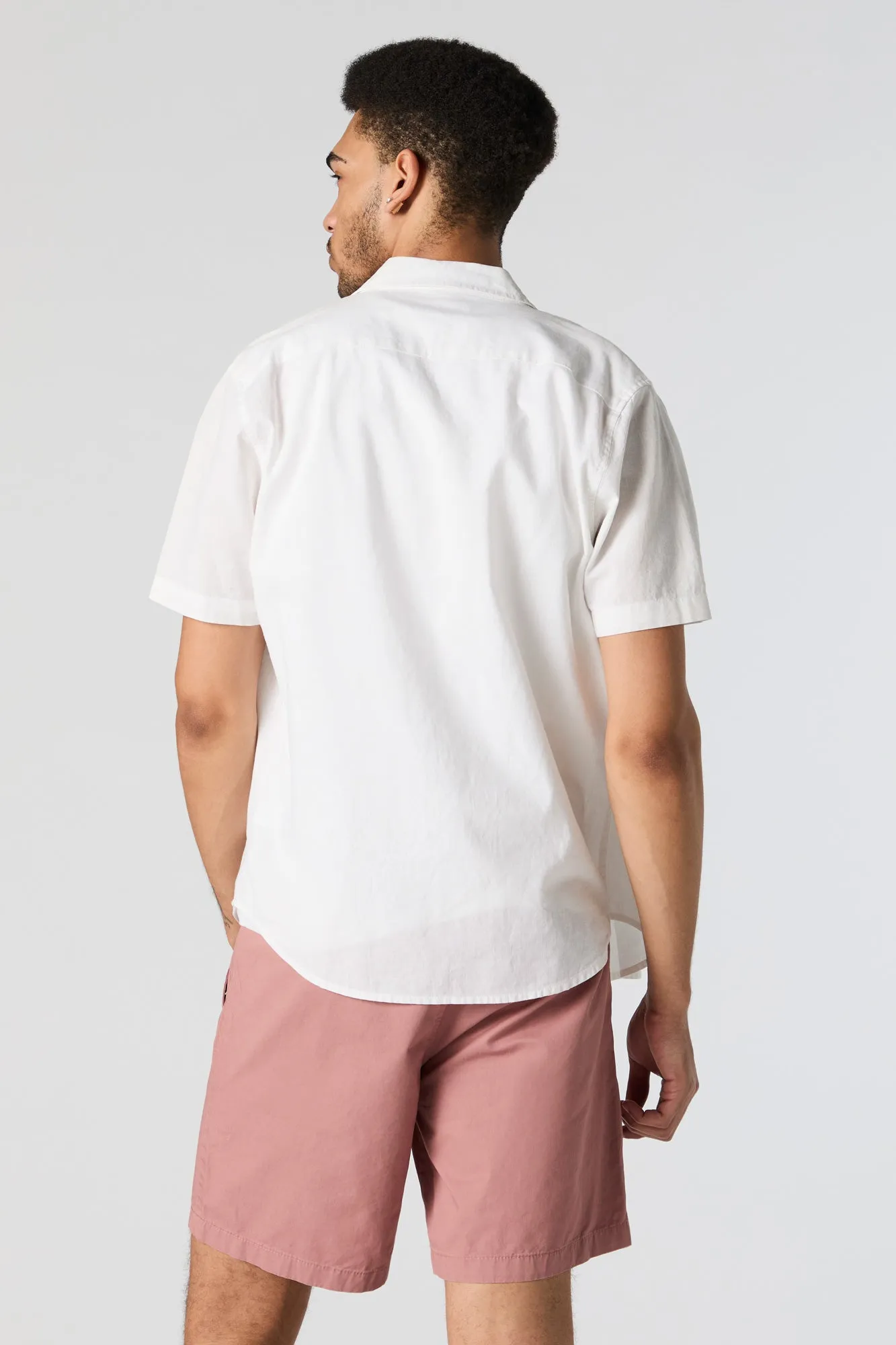 Solid Button-Up Short sold by Urban Planet product image thumbnail 2
