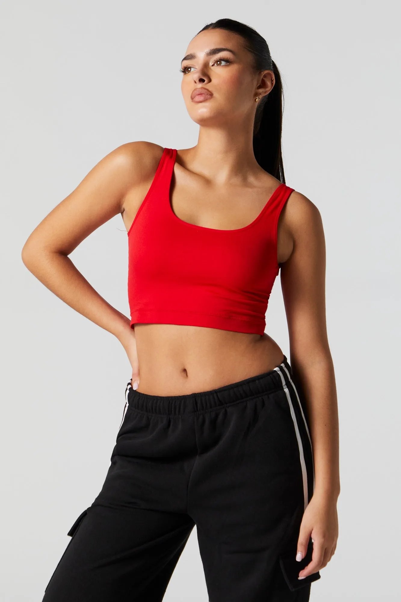 Seamless Double Layered Tank sold by Urban Planet product image thumbnail 4