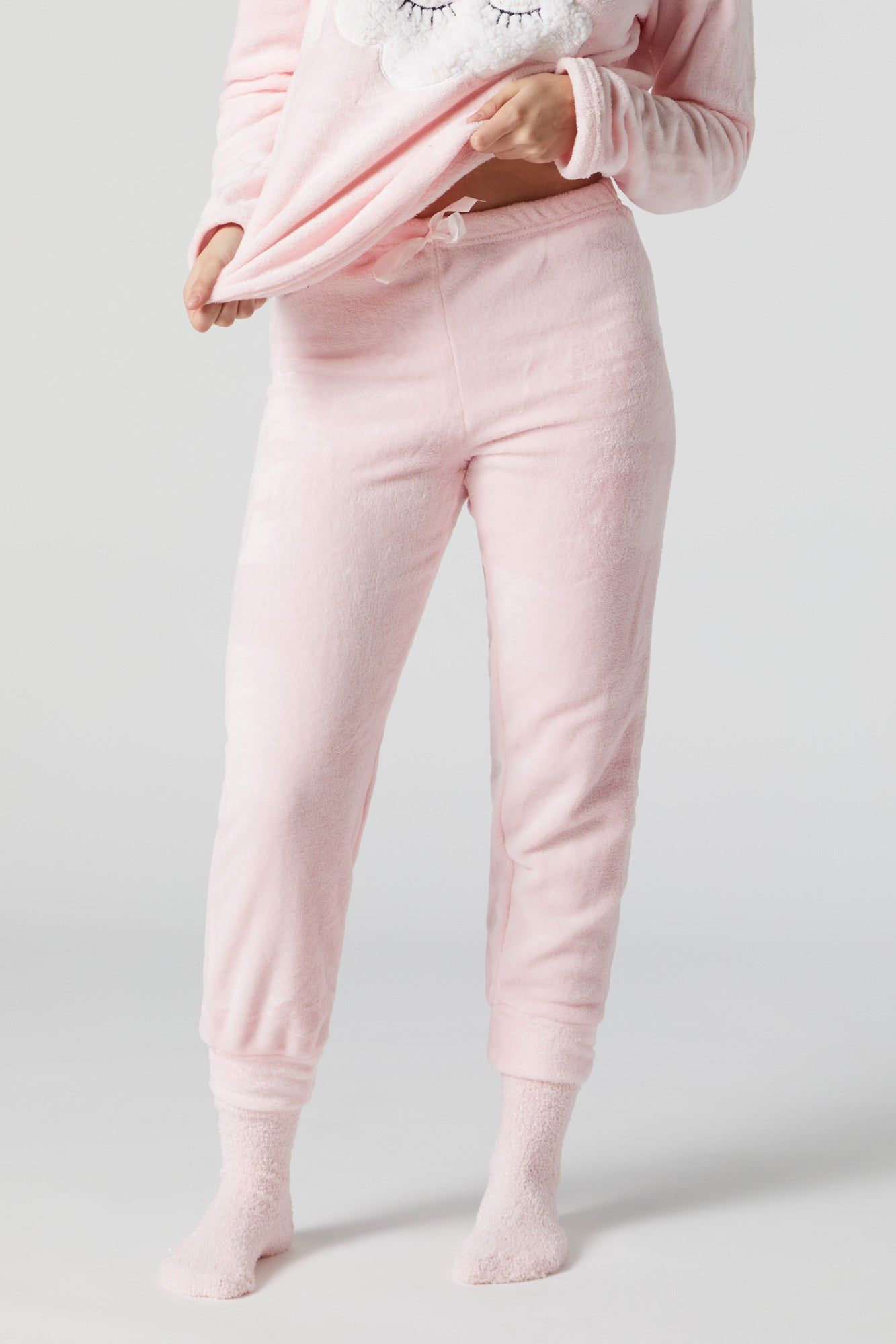 Plush Cloud 3 Piece Pajama Set sold by Urban Planet product image thumbnail 4