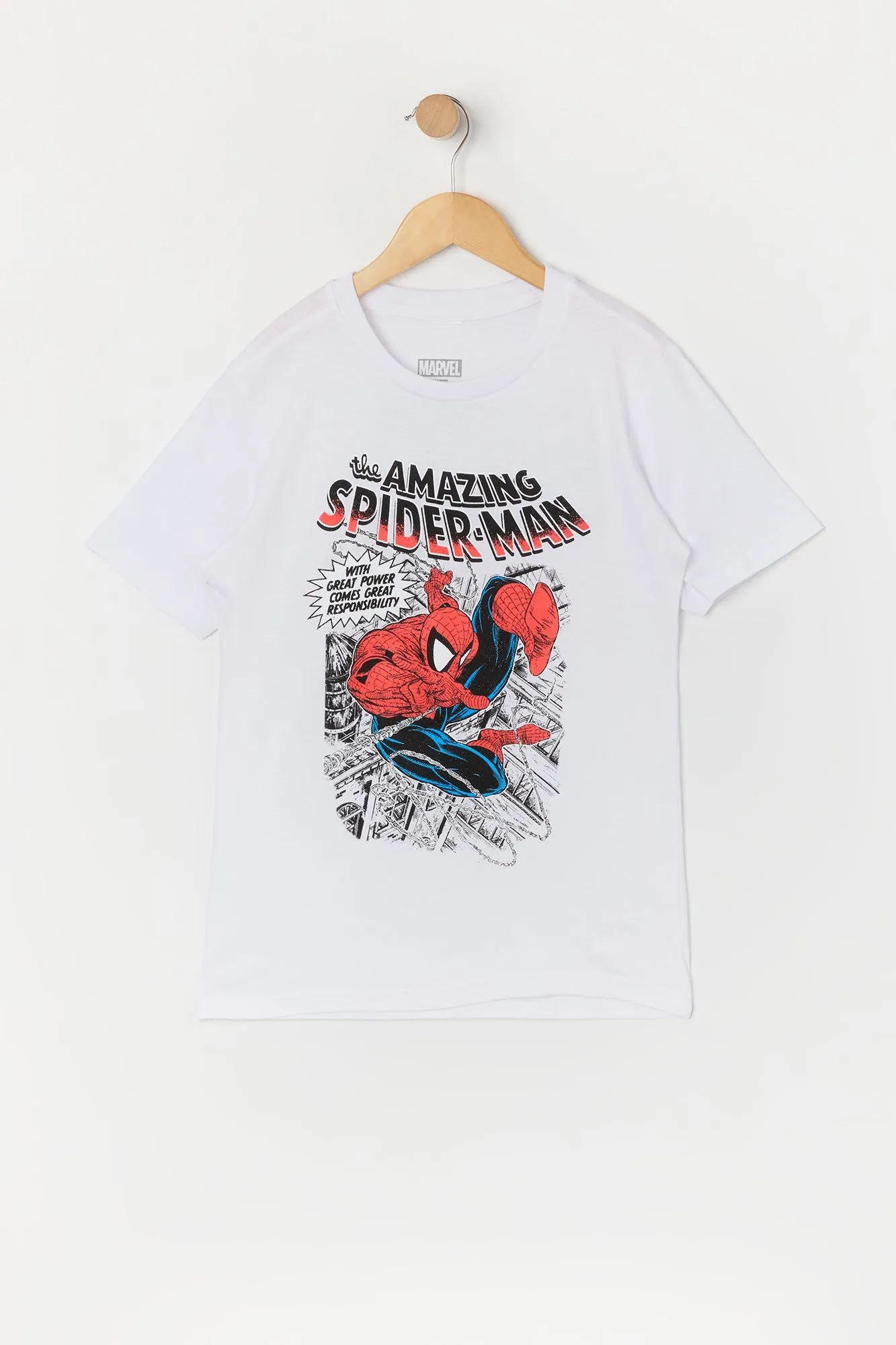 T-shirt à imprimé Amazing Spider-Man pour garçons sold by Urban Planet