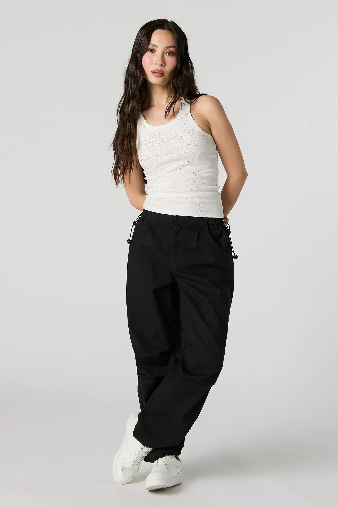 Pantalon parachute avec barillet à la taille sold by Urban Planet product image thumbnail 4