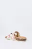 Girls Rose Print Buckled Cork Sandal sold by Urban Planet
