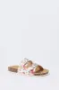 Girls Rose Print Buckled Cork Sandal sold by Urban Planet