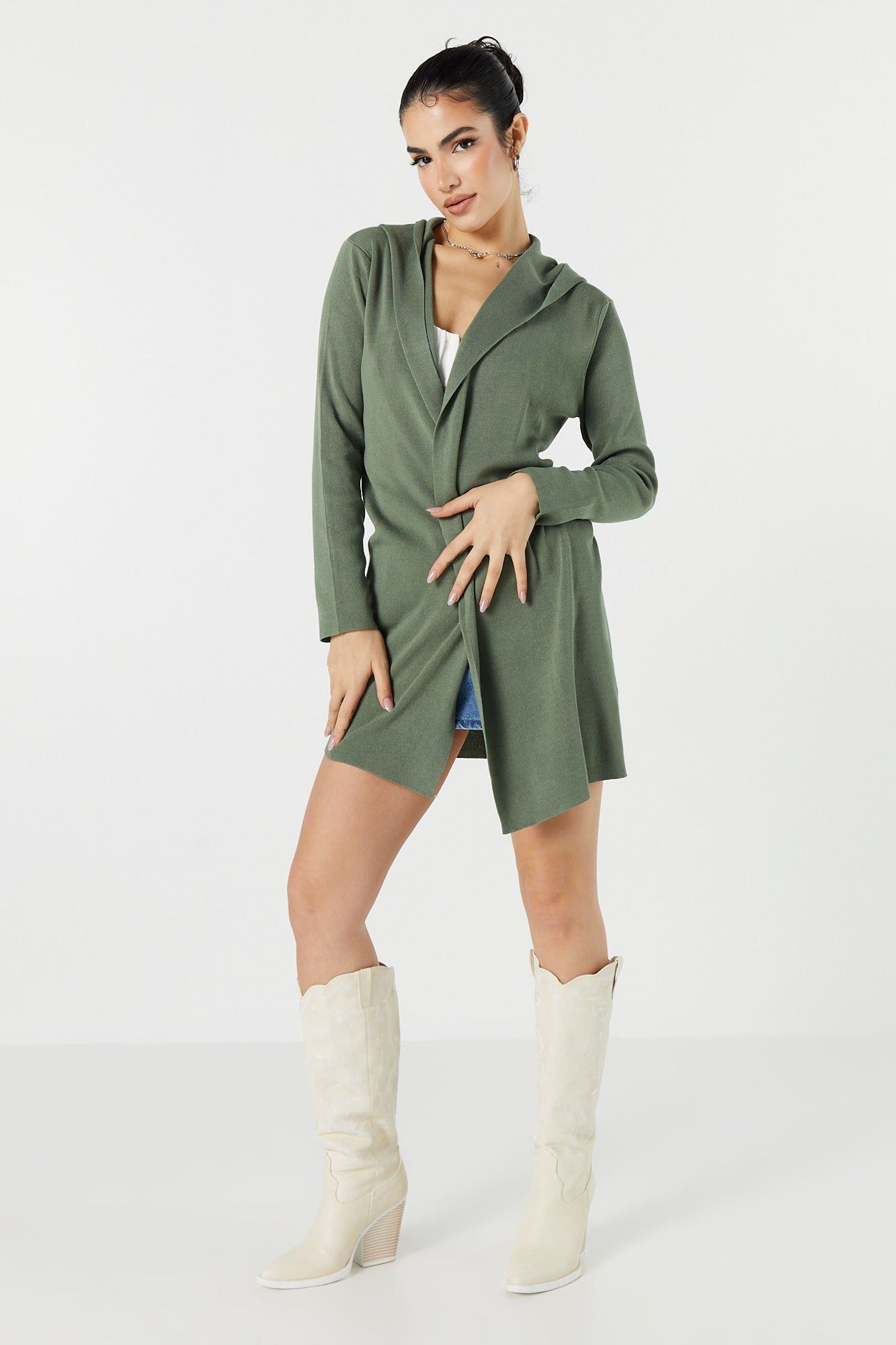 Cardigan ouvert à manches longues sold by Urban Planet product image thumbnail 3