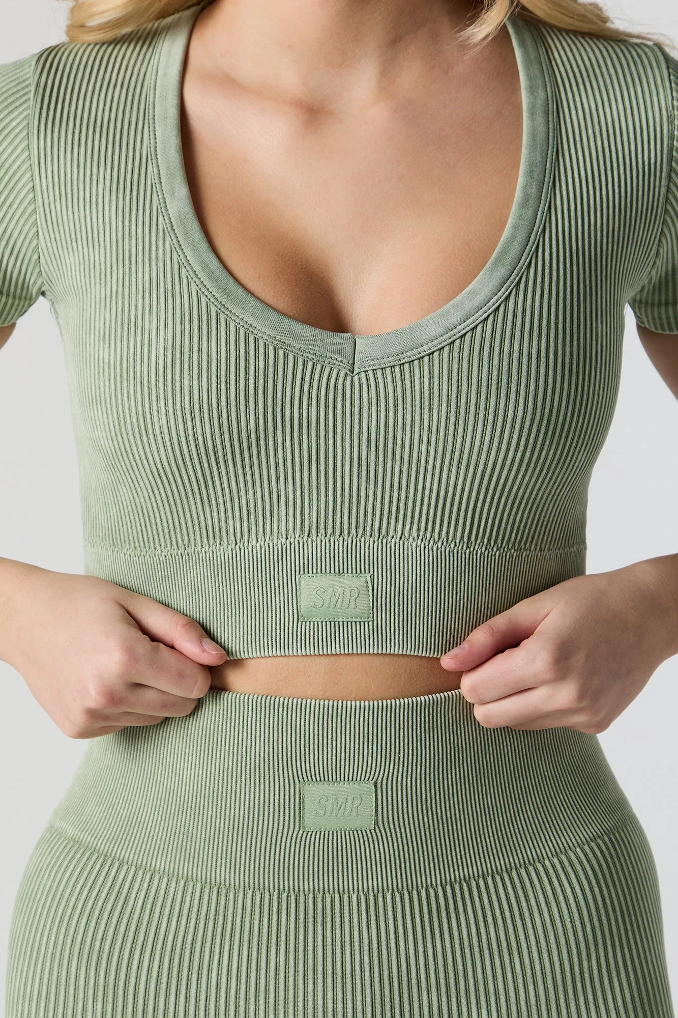 Sommer Ray Washed Seamless Ribbed Cropped T-Shirt sold by Urban Planet product image thumbnail 4