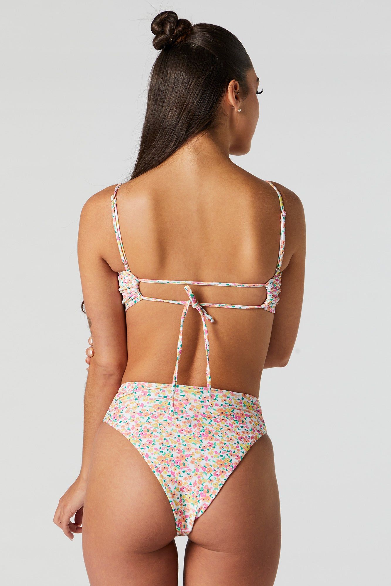 Floral Print V-Hem Bikini Bottom sold by Urban Planet product image thumbnail 2
