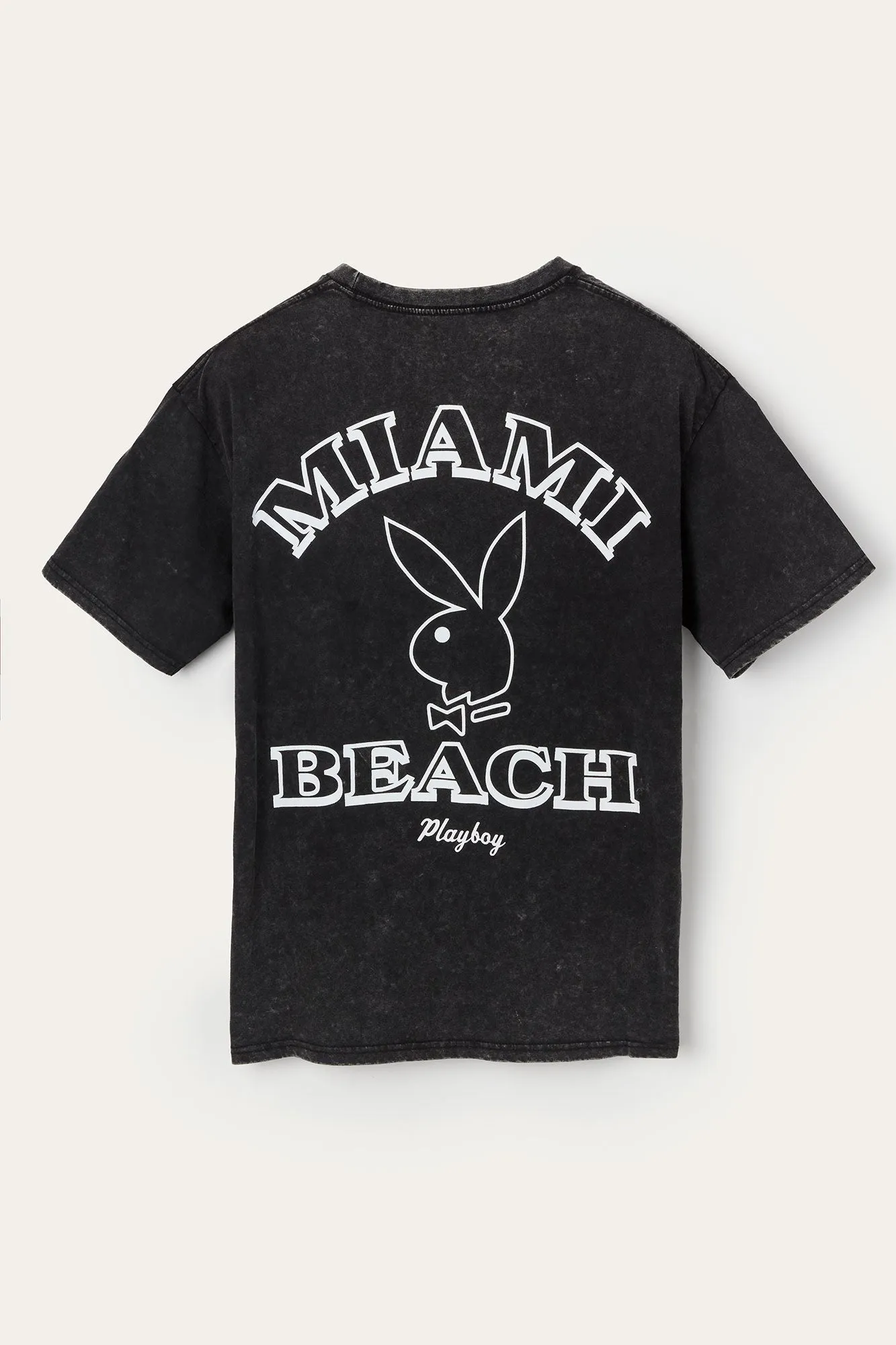 T-shirt délavé à imprimé Playboy Miami Beach sold by Urban Planet product image thumbnail 4