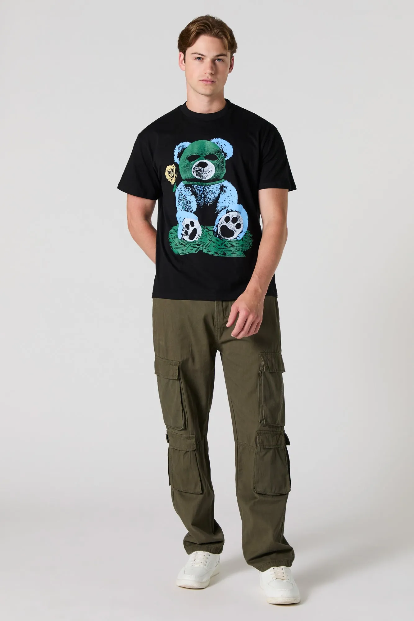 Masked Bear Graphic T-Shirt sold by Urban Planet product image thumbnail 2