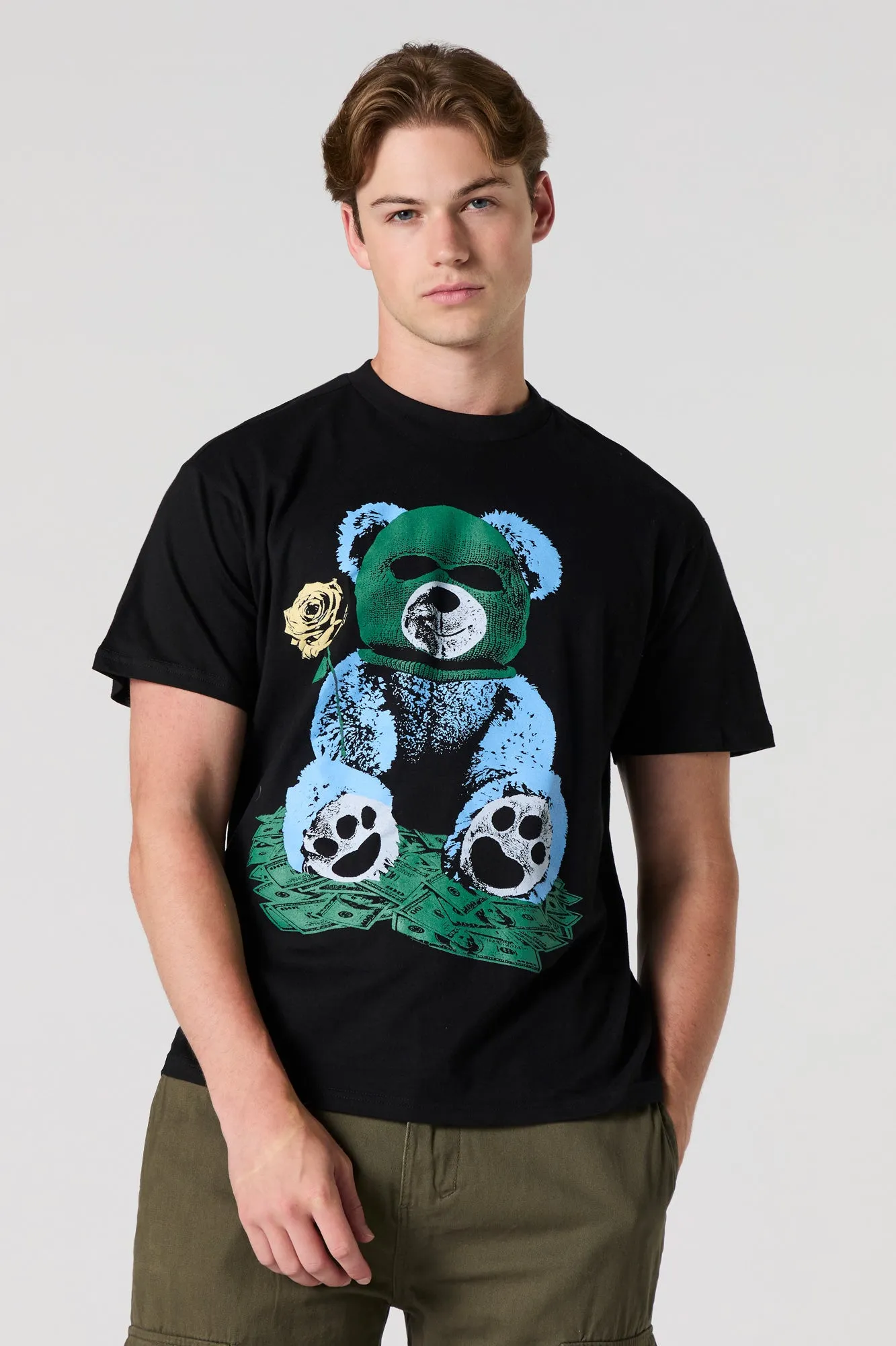 Masked Bear Graphic T-Shirt sold by Urban Planet