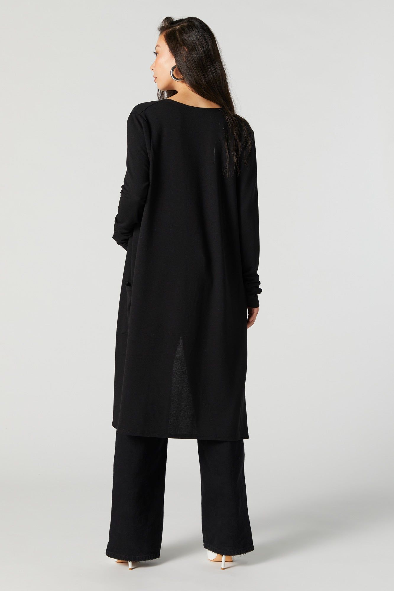 Long Sleeve Open Midi Cardigan sold by Urban Planet product image thumbnail 2