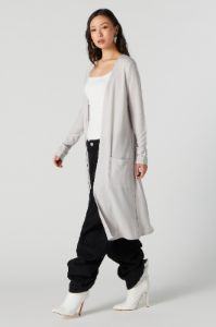 Long Sleeve Open Midi Cardigan sold by Urban Planet