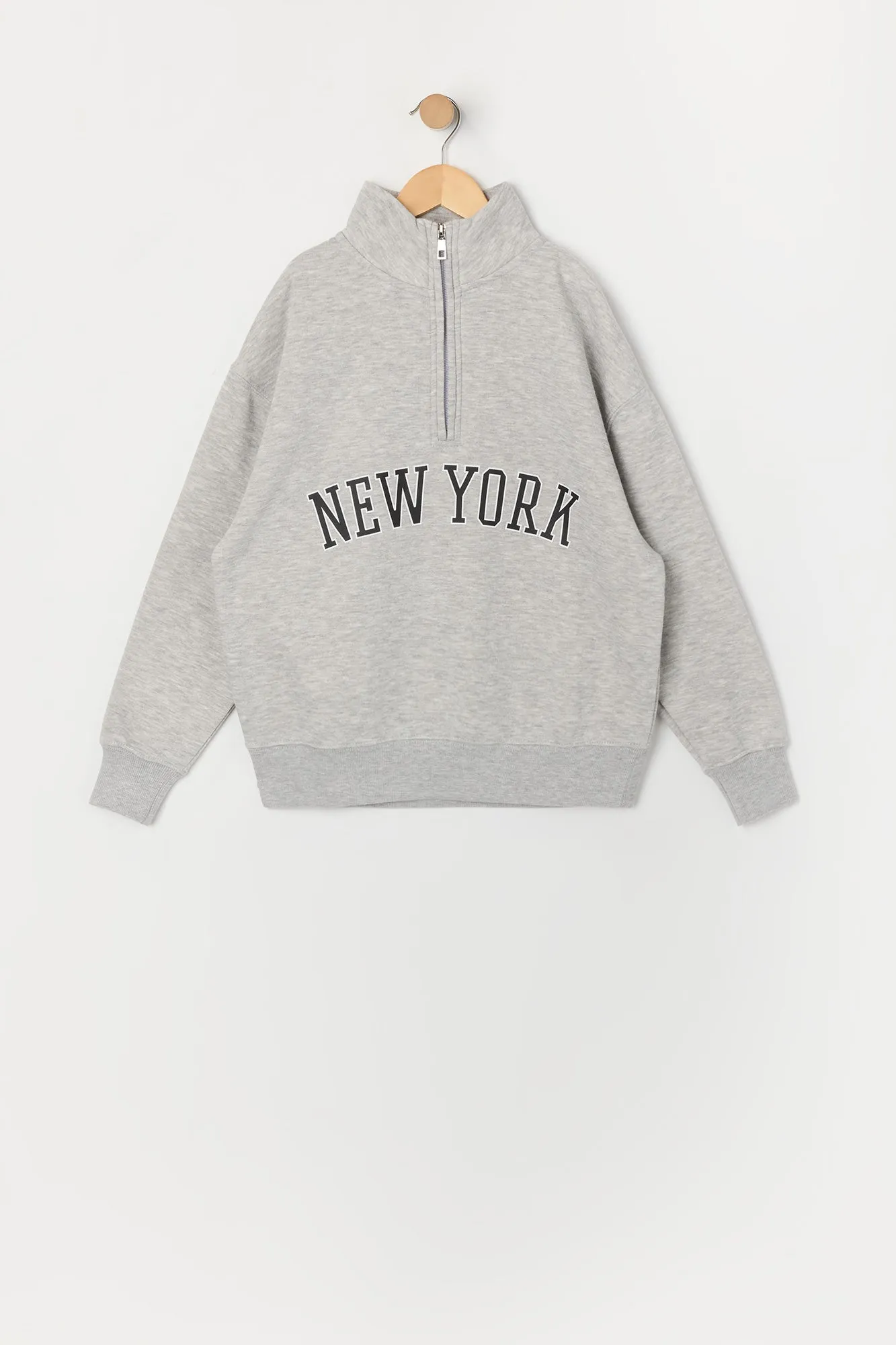 Boys Graphic Fleece Half Zip Sweatshirt sold by Urban Planet