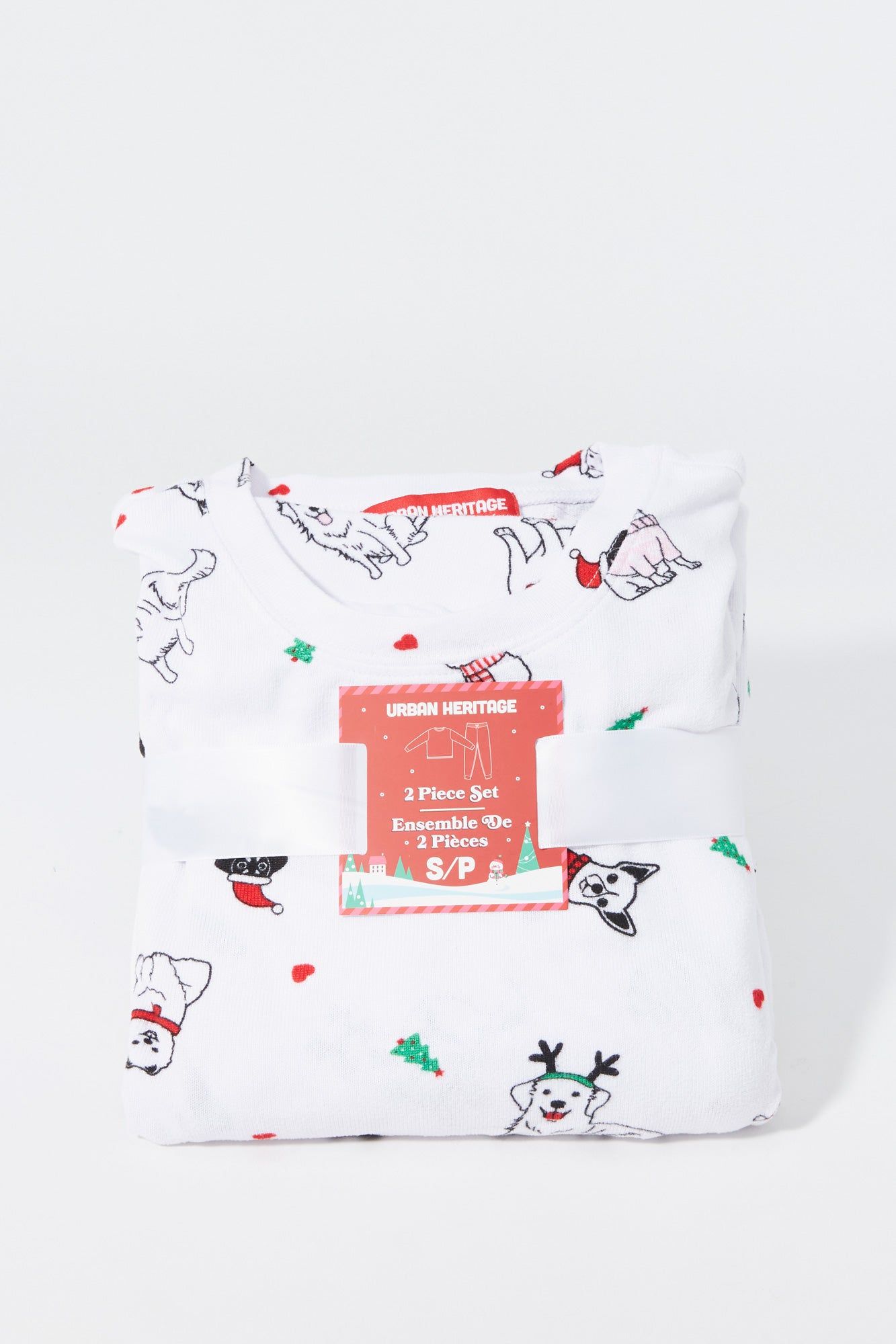 Dog Print 2 Piece Holiday Pajama Set sold by Urban Planet product image thumbnail 2