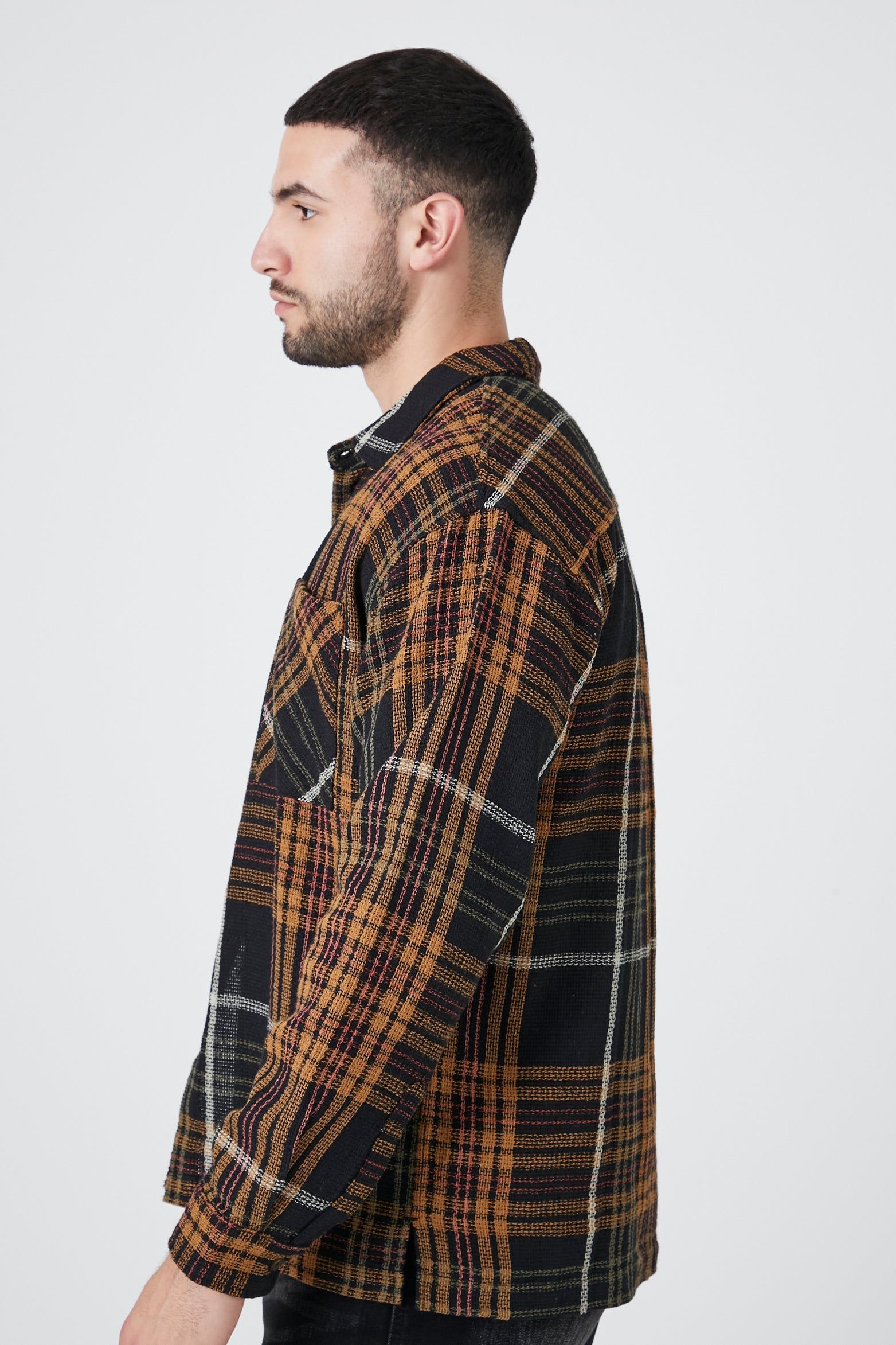 Haut boutonné texturé à carreaux sold by Urban Planet product image thumbnail 9