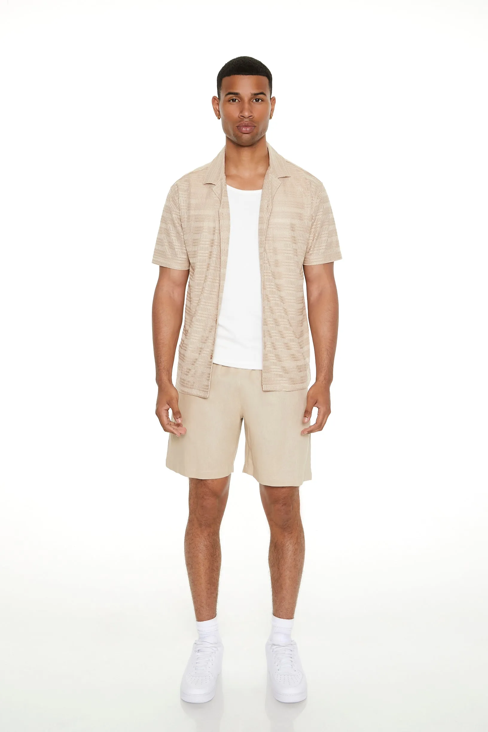 Haut boutonné rayé ton sur ton sold by Urban Planet product image thumbnail 3