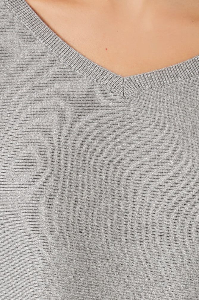 Ribbed V-Neck Sweater sold by Urban Planet product image thumbnail 5