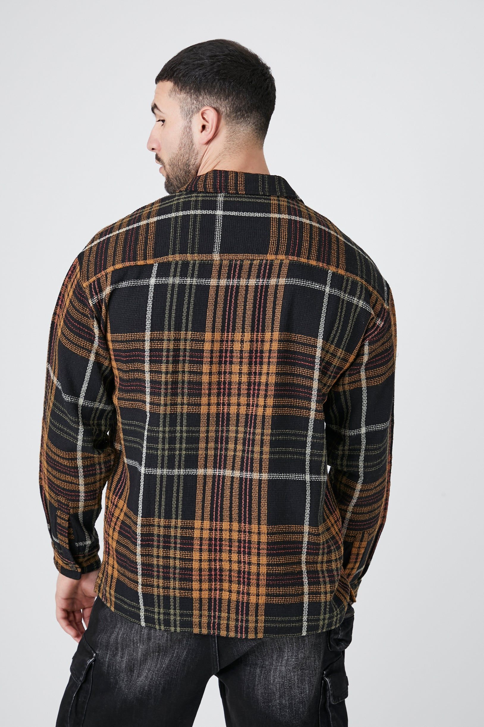 Haut boutonné texturé à carreaux sold by Urban Planet product image thumbnail 8