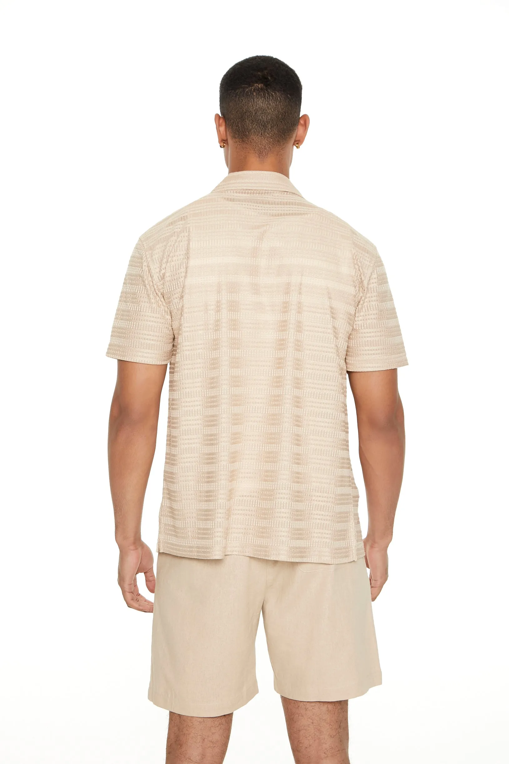 Haut boutonné rayé ton sur ton sold by Urban Planet product image thumbnail 2