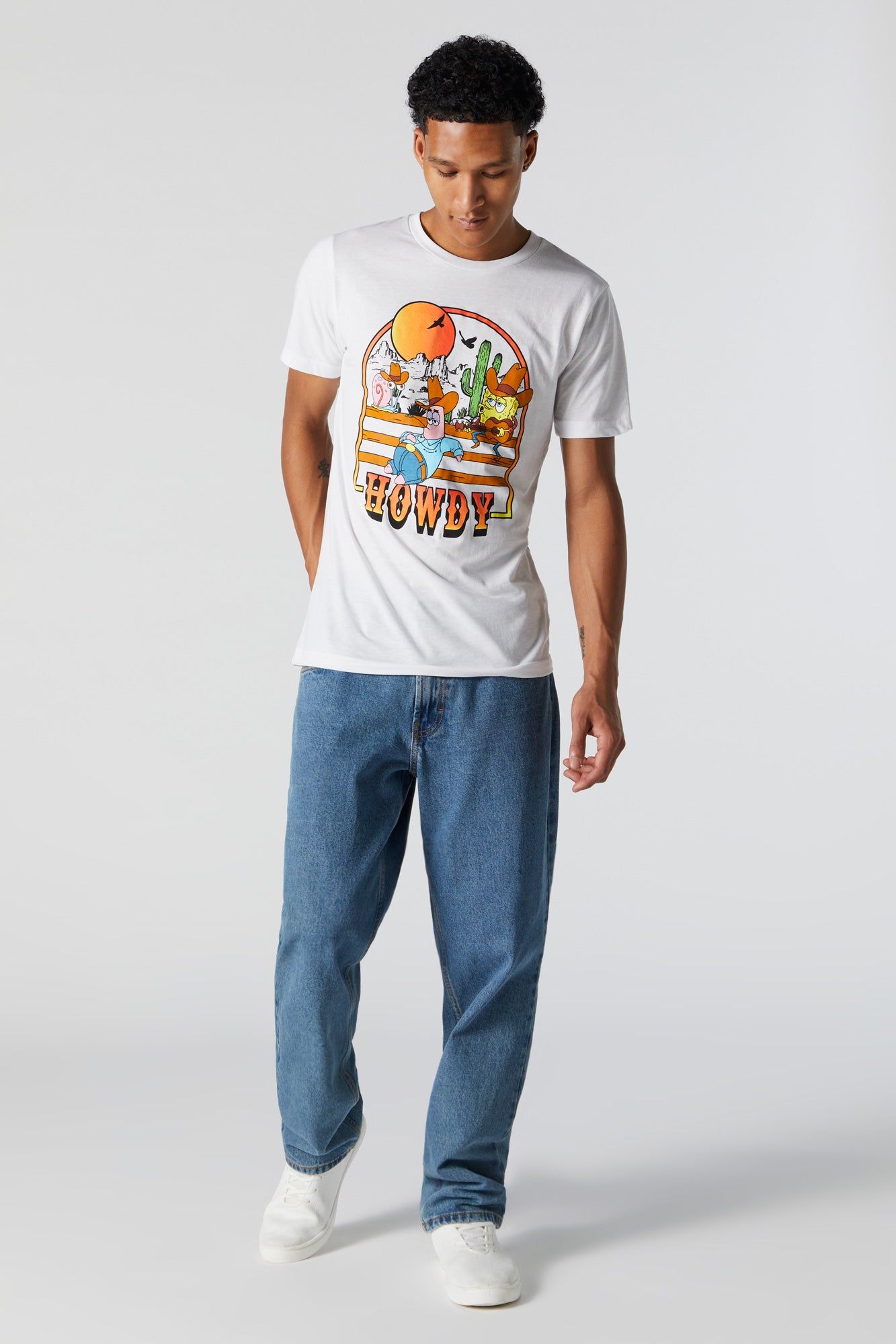 T-shirt à imprimé Howdy SpongeBob sold by Urban Planet product image thumbnail 3