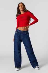NYC Graphic Cropped Sleeve Top sold by Urban Planet
