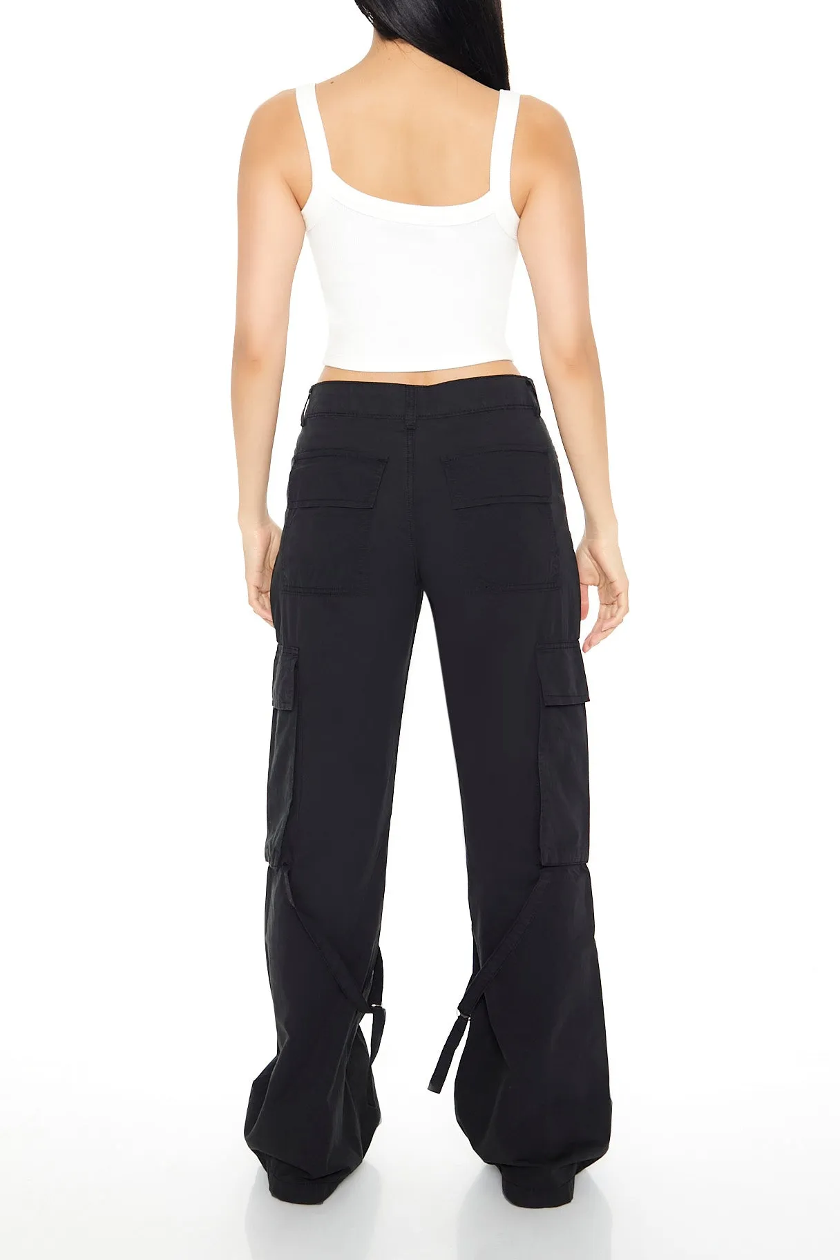 Mid Rise D-Ring Wide Leg Cargo Pant sold by Urban Planet product image thumbnail 3